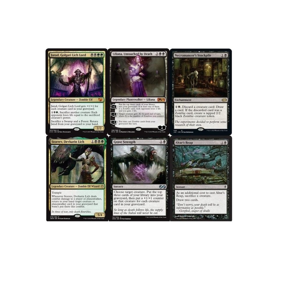 Liliana's Zombies-60 card Magic the Gathering Deck-Mythics-Rares-MTG-RTP-Storrev
